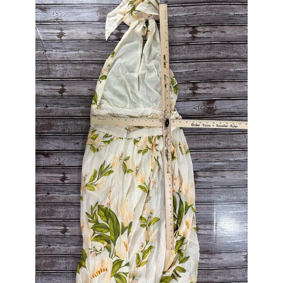 Farm Rio V-Neck Floral Chiffon Maxi Dress Size M NEW MSPR 258 - Picture 3 of 5